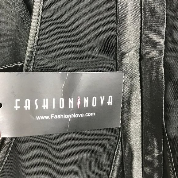 Fashion Nova Black Halter One Piece Swimsuit - Picture 9 of 12